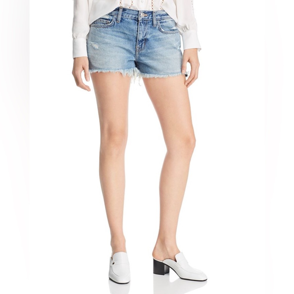 NEW Current Elliott The Boyfriend Short in 2 Year Destroy Rigid Indigo - 28 - Picture 7 of 16